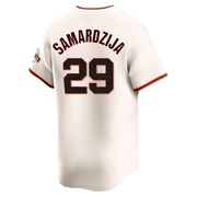 Cream Elite Jeff Samardzija Men's San Francisco Giants Home Jersey