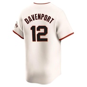 Cream Elite Jim Davenport Men's San Francisco Giants Home Jersey