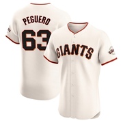Cream Elite Joel Peguero Men's San Francisco Giants Home Jersey
