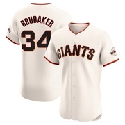Cream Elite JT Brubaker Men's San Francisco Giants Home Jersey