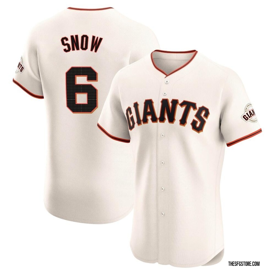 Cream Elite J.t. Snow Men's San Francisco Giants Home Jersey
