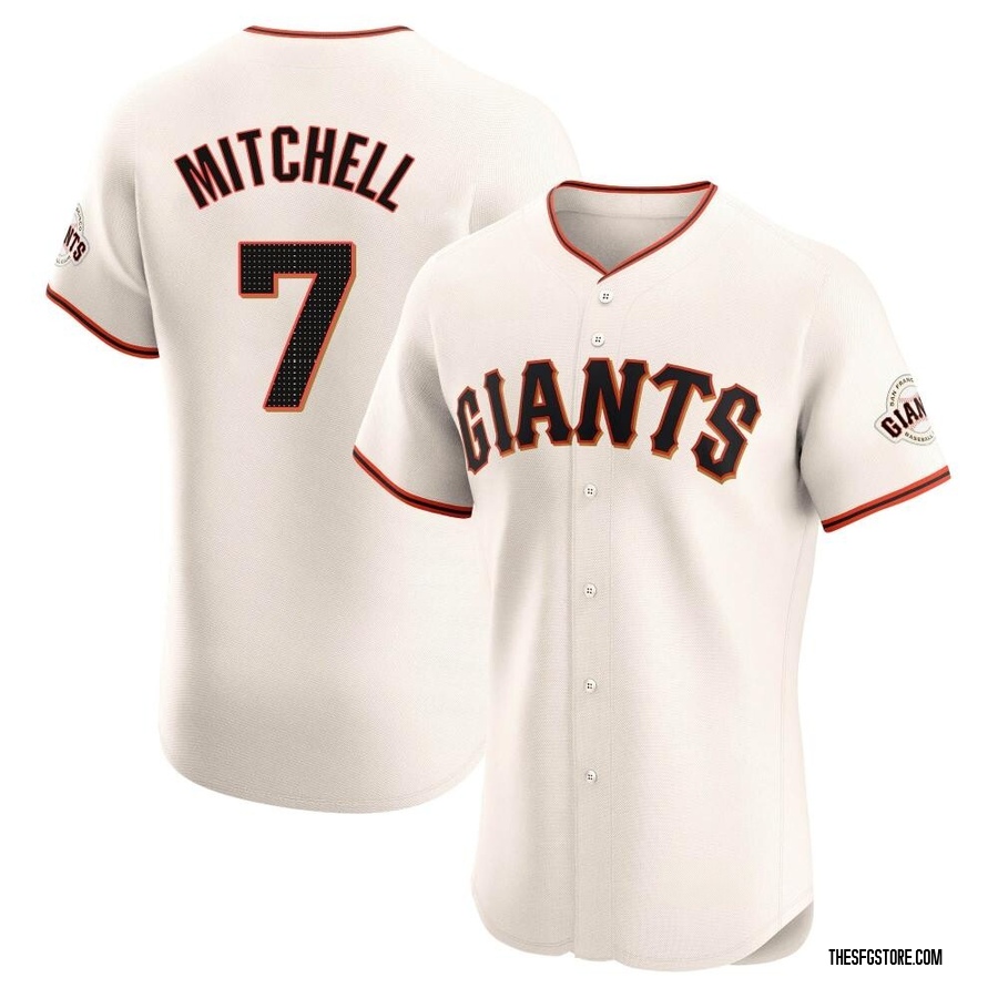 Cream Elite Kevin Mitchell Men's San Francisco Giants Home Jersey
