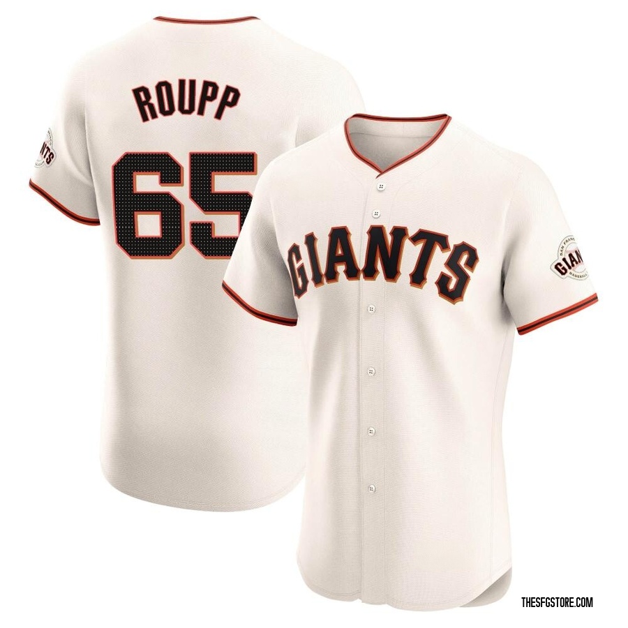 Cream Elite Landen Roupp Men's San Francisco Giants Home Jersey