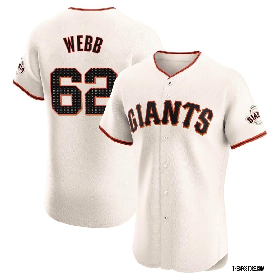Cream Elite Logan Webb Men's San Francisco Giants Home Jersey