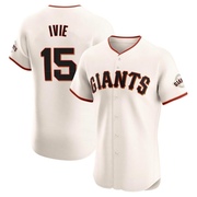 Cream Elite Mike Ivie Men's San Francisco Giants Home Jersey
