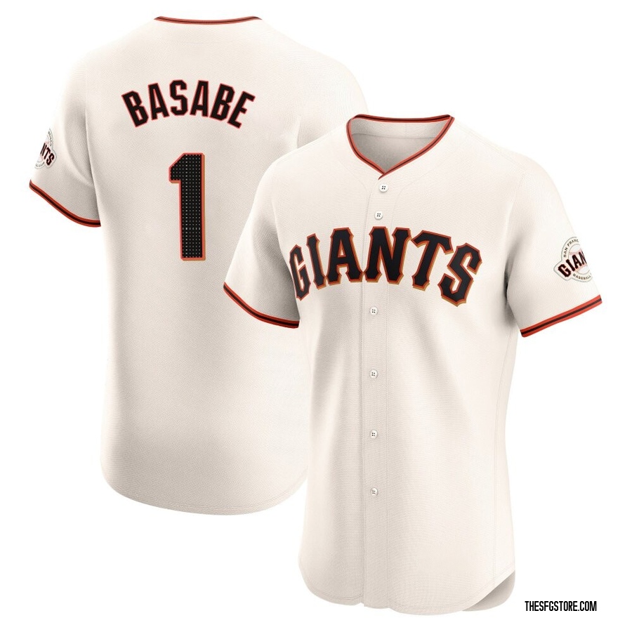 Cream Elite Osleivis Basabe Men's San Francisco Giants Home Jersey