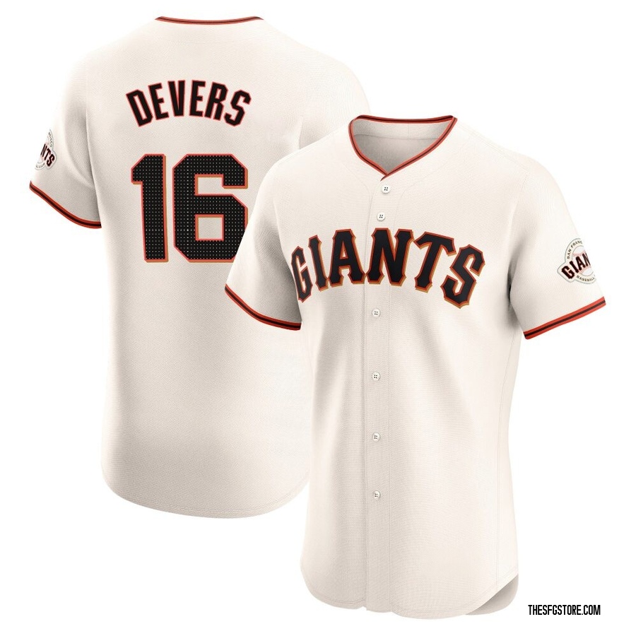 Cream Elite Rafael Devers Men's San Francisco Giants Home Jersey