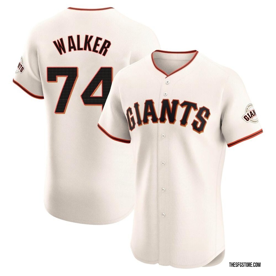 Cream Elite Ryan Walker Men's San Francisco Giants Home Jersey