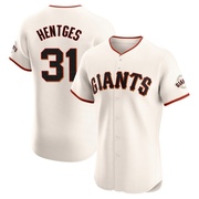 Cream Elite Sam Hentges Men's San Francisco Giants Home Jersey