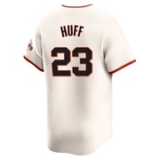Cream Elite Sam Huff Men's San Francisco Giants Home Jersey