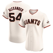 Cream Elite Scott Alexander Men's San Francisco Giants Home Jersey