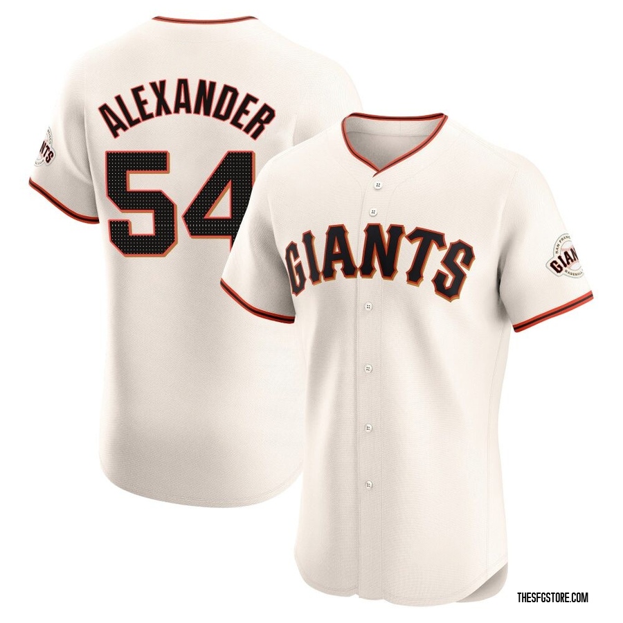 Cream Elite Scott Alexander Men's San Francisco Giants Home Jersey