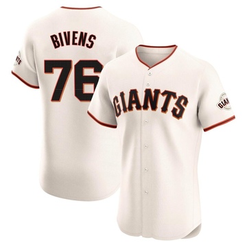 Cream Elite Spencer Bivens Men's San Francisco Giants Home Jersey