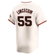 Cream Elite Tim Lincecum Men's San Francisco Giants Home Jersey