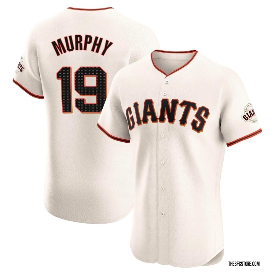Cream Elite Tom Murphy Men's San Francisco Giants Home Jersey