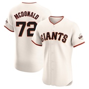 Cream Elite Trevor McDonald Men's San Francisco Giants Home Jersey