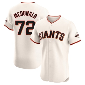 Cream Elite Trevor McDonald Men's San Francisco Giants Home Jersey