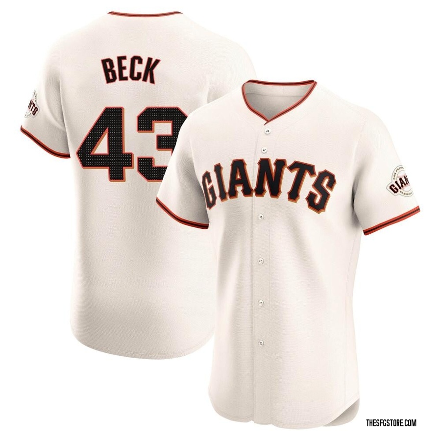 Cream Elite Tristan Beck Men's San Francisco Giants Home Jersey