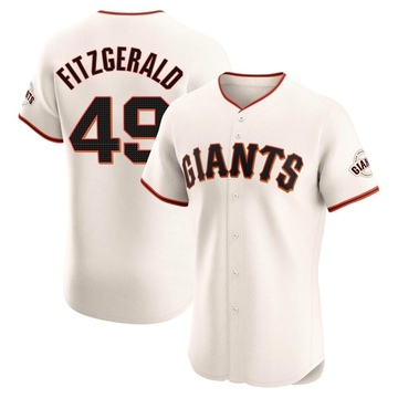Cream Elite Tyler Fitzgerald Men's San Francisco Giants Home Jersey