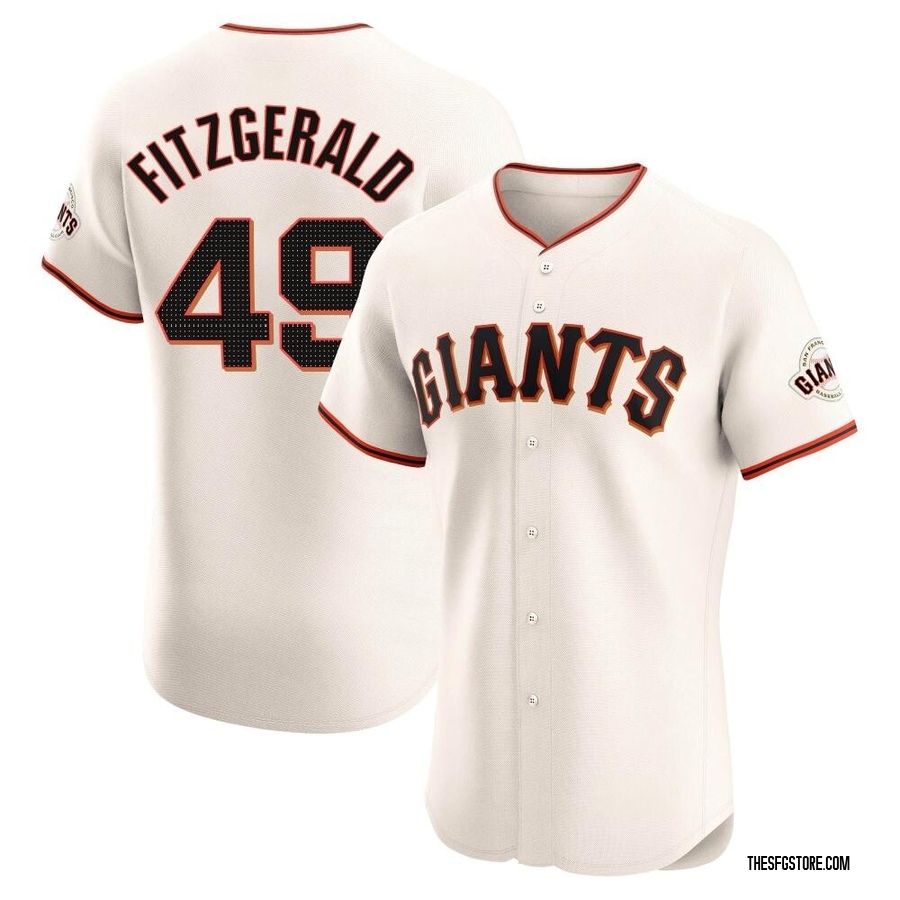 Cream Elite Tyler Fitzgerald Men's San Francisco Giants Home Jersey
