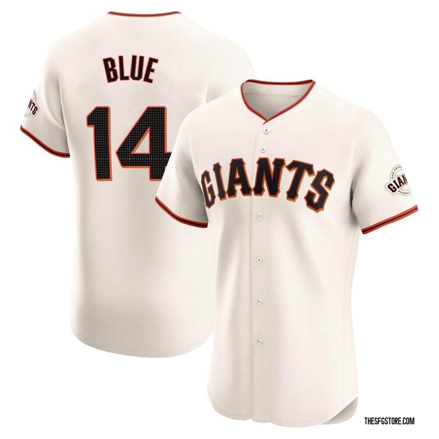 Cream Elite Vida Blue Men's San Francisco Giants Home Jersey