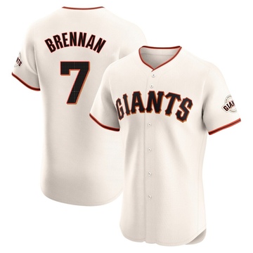 Cream Elite Will Brennan Men's San Francisco Giants Home Jersey