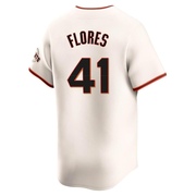 Cream Elite Wilmer Flores Men's San Francisco Giants Home Jersey