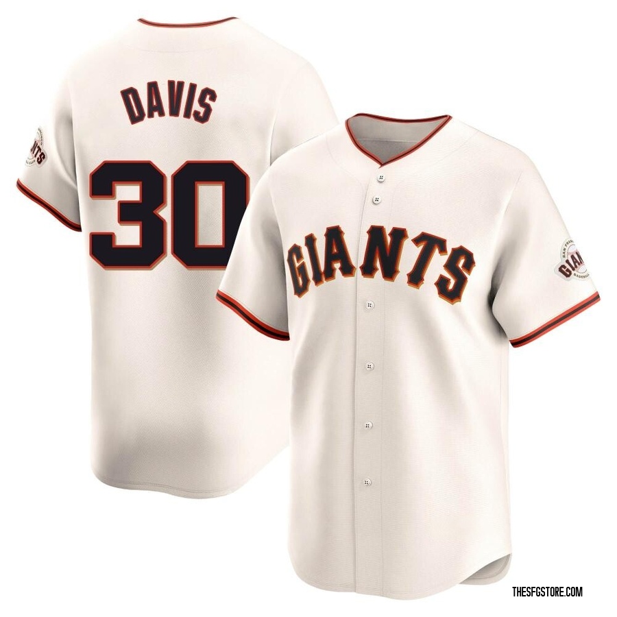 Cream Limited Chili Davis Men's San Francisco Giants Home Jersey