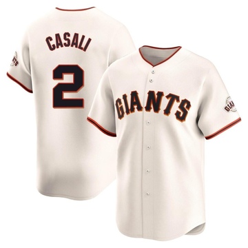 Cream Limited Curt Casali Men's San Francisco Giants Home Jersey