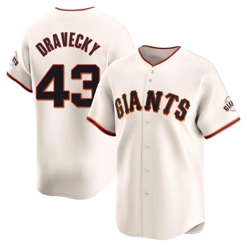 Cream Limited Dave Dravecky Men's San Francisco Giants Home Jersey