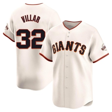 Cream Limited David Villar Men's San Francisco Giants Home Jersey
