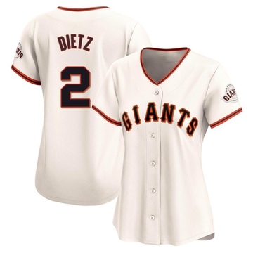 Cream Limited Dick Dietz Women's San Francisco Giants Home Jersey