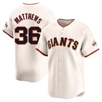Cream Limited Gary Matthews Men's San Francisco Giants Home Jersey