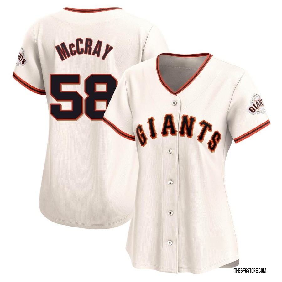 Cream Limited Grant McCray Women's San Francisco Giants Home Jersey