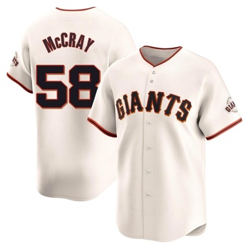 Cream Limited Grant McCray Youth San Francisco Giants Home Jersey