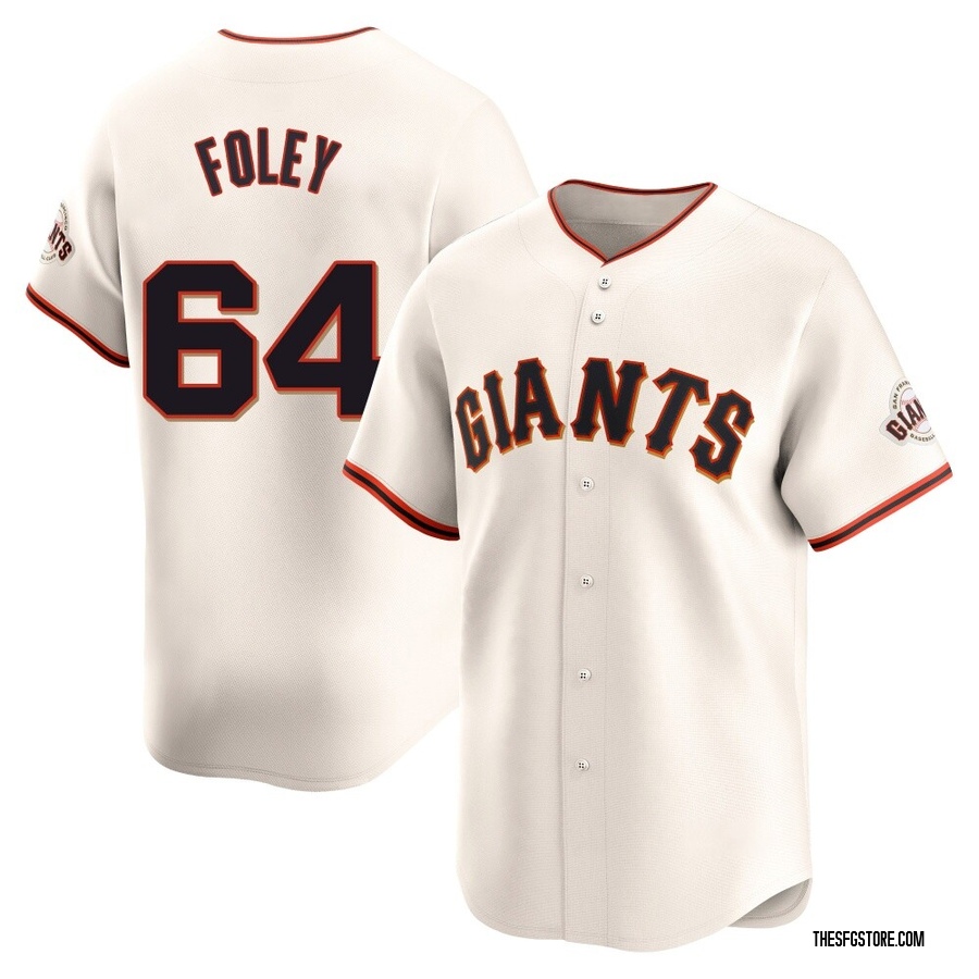 Cream Limited Jason Foley Men's San Francisco Giants Home Jersey