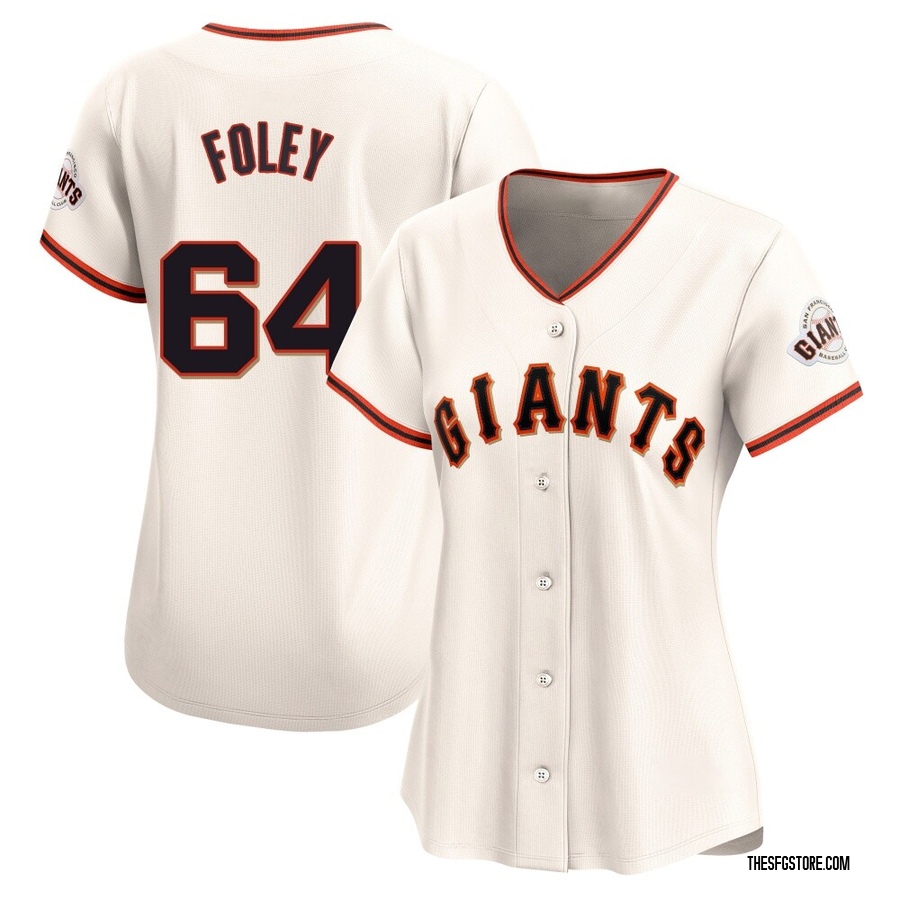 Cream Limited Jason Foley Women's San Francisco Giants Home Jersey