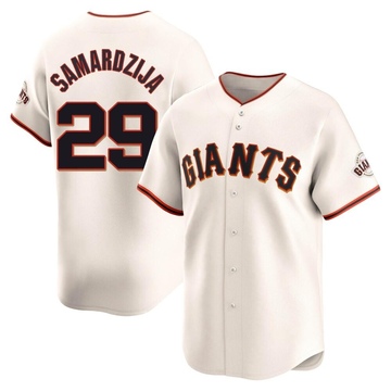Cream Limited Jeff Samardzija Youth San Francisco Giants Home Jersey