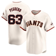 Cream Limited Joel Peguero Men's San Francisco Giants Home Jersey