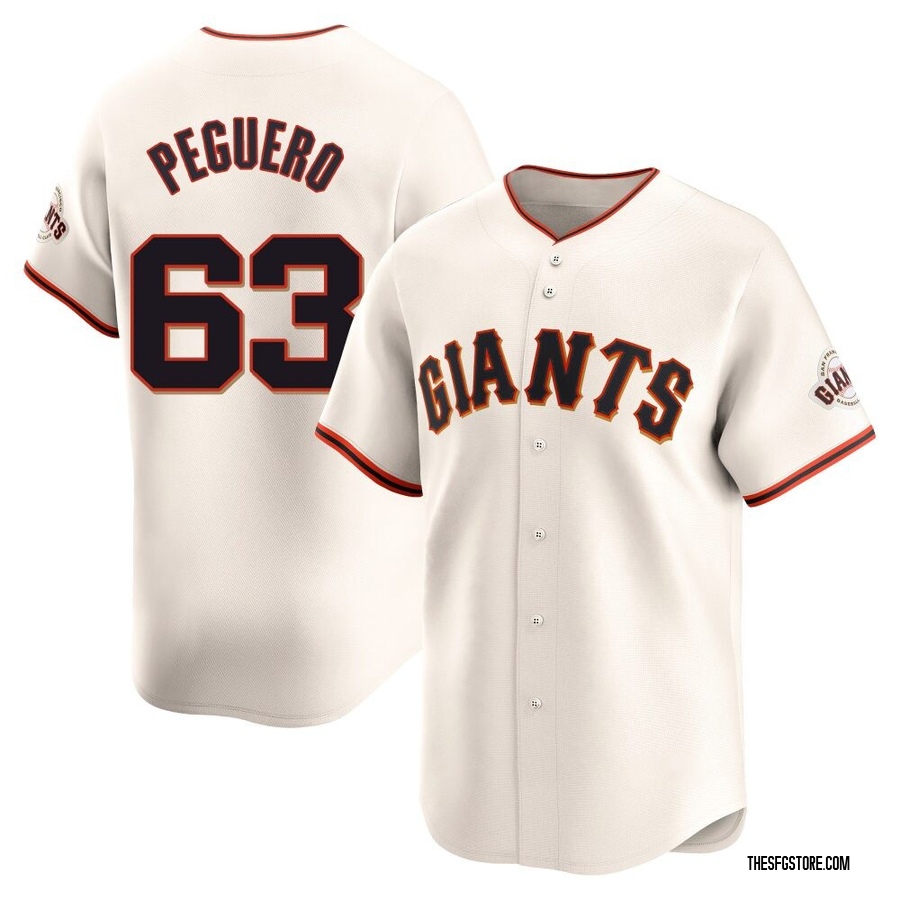 Cream Limited Joel Peguero Youth San Francisco Giants Home Jersey