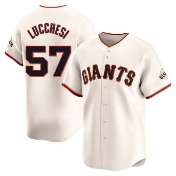 Cream Limited Joey Lucchesi Men's San Francisco Giants Home Jersey