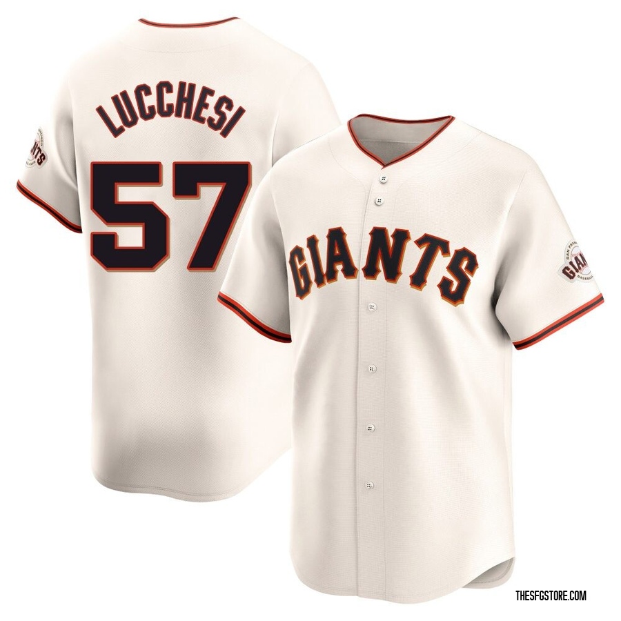 Cream Limited Joey Lucchesi Men's San Francisco Giants Home Jersey