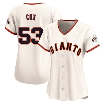 Cream Limited Jonah Cox Women's San Francisco Giants Home Jersey
