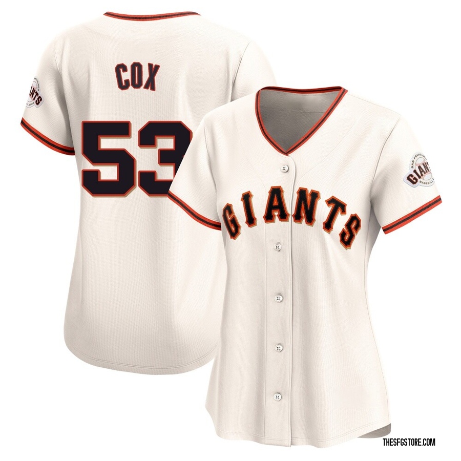 Cream Limited Jonah Cox Women's San Francisco Giants Home Jersey