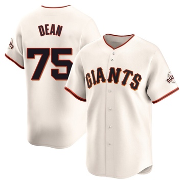 Cream Limited Justin Dean Men's San Francisco Giants Home Jersey