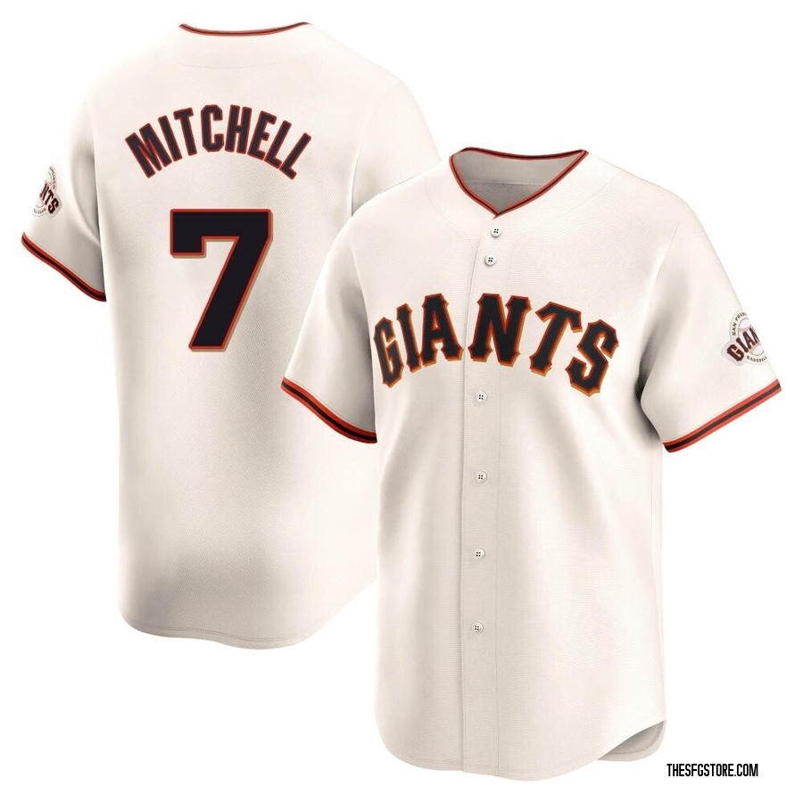 Cream Limited Kevin Mitchell Youth San Francisco Giants Home Jersey