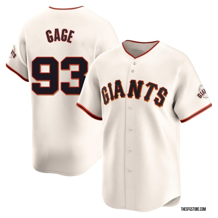 Cream Limited Matt Gage Men's San Francisco Giants Home Jersey