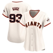 Cream Limited Matt Gage Women's San Francisco Giants Home Jersey