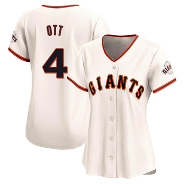 Cream Limited Mel Ott Women's San Francisco Giants Home Jersey