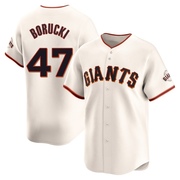 Cream Limited Ryan Borucki Men's San Francisco Giants Home Jersey